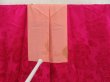 Photo6: 5726T04z350 Antique Japanese Kimono Silk JUBAN Flowers Red-Pink (6)