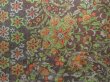 Photo6: 5726T12z930 Vintage Japanese Kimono Silk KOMON Flowers Dark purple-gray (6)