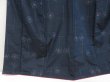 Photo4: 5726T13z810 Vintage Japanese Kimono Silk TSUMUGI Flower Navy (4)