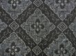 Photo5: 5726T14z670 Vintage Japanese Kimono Silk OSHIMA TSUMUGI  Black (5)