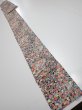 Photo5: 2K09z60  Japanese Kimono Silk  FABRIC Flowers Black 91.3x6.9 (5)