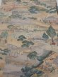 Photo1: 2K01z70  Japanese Kimono Crepe Silk  FABRIC Edo era Light brown 44.1x14.6 (1)