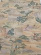 Photo1: 2K03z110  Japanese Kimono Crepe Silk  FABRIC Edo era Light brown 70.9x14.8 (1)