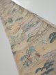 Photo1: 2K08z50  Japanese Kimono Crepe Silk  FABRIC Edo era Light brown 60.6x7.9 (1)