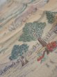 Photo5: 2K10z30  Japanese Kimono Crepe Silk  FABRIC Edo era Light brown 38.6x6.9 (5)