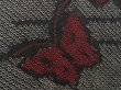 Photo4: 5803T01z410 Vintage Japanese Kimono Silk SHIBORI HAORI Butterfly Black (4)