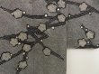 Photo3: 5803T02z500 Vintage Japanese Kimono Silk SHIBORI HAORI Plum branch Black (3)