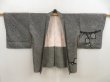 Photo5: 5803T02z500 Vintage Japanese Kimono Silk SHIBORI HAORI Plum branch Black (5)