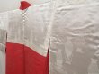Photo7: 5803T04z800 Vintage Japanese Kimono Silk HAORI Stream Red-Pink (7)