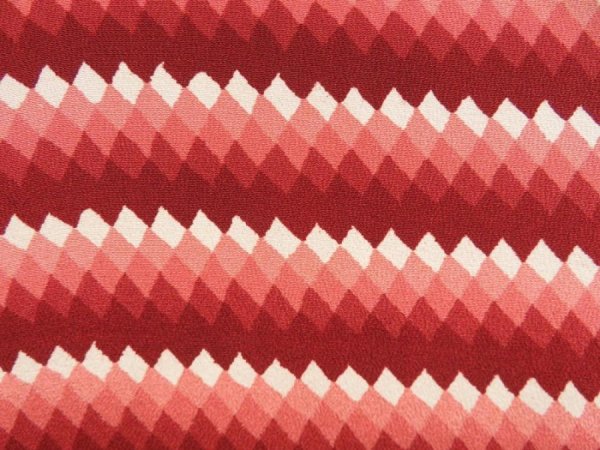 Photo4: 5803T06z400 Vintage Japanese Kimono Silk HAORI  Red-Brown (4)