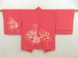 Photo1: 5803T07z550 Vintage Japanese Kimono Silk HAORI Flower Pink (1)