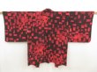 Photo1: 5803T09z600 Vintage Japanese Kimono Silk HAORI  Red-Brown (1)
