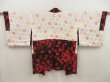 Photo6: 5803T09z600 Vintage Japanese Kimono Silk HAORI  Red-Brown (6)
