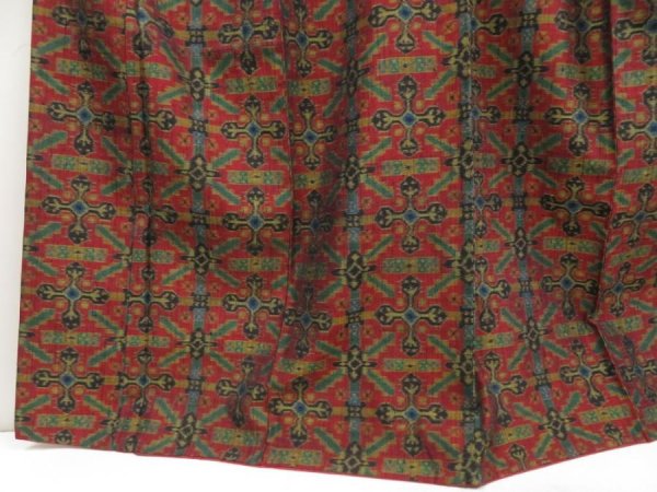 Photo4: 5803T13z840 Vintage Japanese Kimono Silk TSUMUGI  Dark red (4)