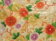 Photo8: 5803T14z1150 Vintage Japanese Kimono Silk FURISODE Chrysanthemum Light peach (8)