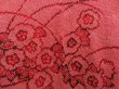 Photo3: 5806T03z390 Vintage Japanese Kimono Silk SHIBORI HAORI Flower Dark red (3)