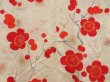 Photo3: 5806T08z410 Vintage Japanese Kimono Silk HAORI Plum blossom Off-white (3)