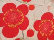 Photo4: 5806T08z410 Vintage Japanese Kimono Silk HAORI Plum blossom Off-white (4)