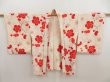 Photo6: 5806T08z410 Vintage Japanese Kimono Silk HAORI Plum blossom Off-white (6)