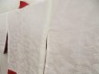Photo7: 5806T10z520 Vintage Japanese Kimono Silk HAORI Flower Dark red (7)