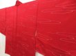 Photo2: 5806T11z550 Vintage Japanese Kimono Silk HAORI Stream Dull red (2)