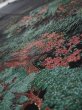 Photo6: 1G02z270  Japanese Kimono Silk  FABRIC Scenery Black 61.4x28.3 (6)