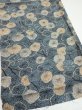 Photo2: 1G02z60  Japanese Kimono Silk  FABRIC Plum branch Blue-Gray 41.7x15.0 (2)