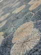 Photo4: 1G05z90  Japanese Kimono Silk  FABRIC Plum branch Blue-Gray 70.9x15.0 (4)