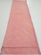 Photo6: 1G01z50  Japanese Kimono Silk  FABRIC Shibori Orangered 49.6x14.6 (6)
