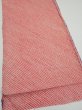 Photo3: 1G02z50  Japanese Kimono Silk  FABRIC Shibori Orangered 48.8x14.6 (3)