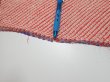 Photo7: 1G02z50  Japanese Kimono Silk  FABRIC Shibori Orangered 48.8x14.6 (7)
