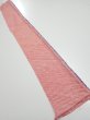 Photo5: 1G07z40  Japanese Kimono Silk  FABRIC Shibori Orangered 60.6x7.5 (5)