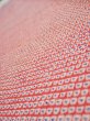Photo4: 1G08z30  Japanese Kimono Silk  FABRIC Shibori Orangered 60.2x7.5 (4)