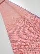 Photo1: 1G09z50  Japanese Kimono Silk  FABRIC Shibori Orangered 89.0x6.9 (1)