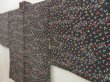 Photo2: 5810T04z370 Vintage Japanese Kimono Silk HAORI  Black (2)