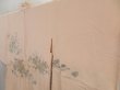 Photo2: 5810T05z510 Vintage Japanese Kimono Silk HAORI Flowers Peach (2)