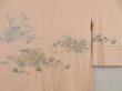 Photo3: 5810T05z510 Vintage Japanese Kimono Silk HAORI Flowers Peach (3)