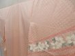 Photo2: 5810T10z1050  Japanese Kimono Silk TSUKESAGE Flower Pink (2)
