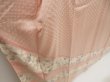 Photo3: 5810T10z1050  Japanese Kimono Silk TSUKESAGE Flower Pink (3)