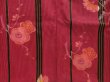 Photo3: 5810T11z740 Vintage Japanese Kimono Silk TSUMUGI Plum blossom Red-Pink (3)