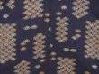 Photo3: 5810T12z970 Vintage Japanese Kimono Silk KOMON Butterfly Navy (3)