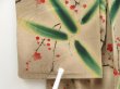 Photo7: 5810T13z680 Antique Japanese Kimono Silk KOMON Plum blossom Dark champagne (7)