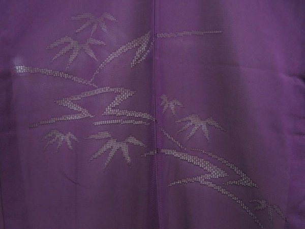 Photo3: 5814T05z250 Vintage Japanese Kimono Silk See through HAORI Grape (3)