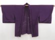 Photo6: 5814T05z250 Vintage Japanese Kimono Silk See through HAORI Grape (6)