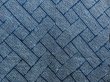 Photo3: 5814T06z410 Vintage Japanese Kimono Silk SHIBORI HAORI  Dark cyan blue (3)