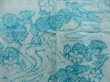 Photo3: 5814T12z420 Vintage Japanese Kimono Silk SHIBORI HAORI Water blue (3)