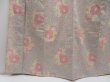 Photo4: 5816T12z760 Vintage Japanese Kimono Wool TSUMUGI Peony Gray (4)