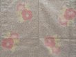 Photo5: 5816T12z760 Vintage Japanese Kimono Wool TSUMUGI Peony Gray (5)