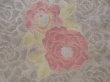 Photo6: 5816T12z760 Vintage Japanese Kimono Wool TSUMUGI Peony Gray (6)