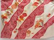 Photo5: 5816T13z950 Vintage Japanese Kimono Silk TSUKESAGE Plum blossom Dull red (5)